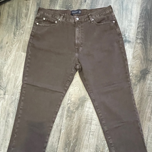 Brown Loose Denim Pants - Picture 2 of 4